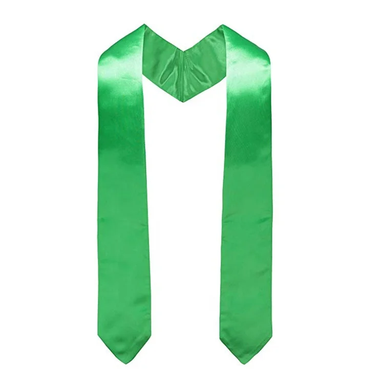 2024 Factory hot sell green graduation stole sublimation with quality logo