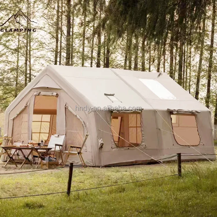 Two Rooms 17.2 Inflatable House Outdoor Family Camping Waterproof Air Tent