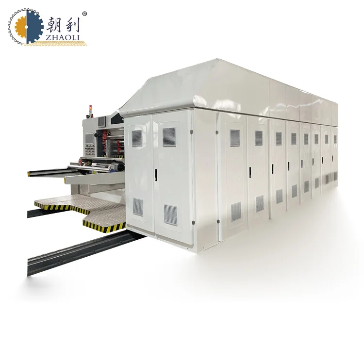 GYK-A automatic servo zero pressure lead edge feeding printing slotting die cutting machine carton box making equipment