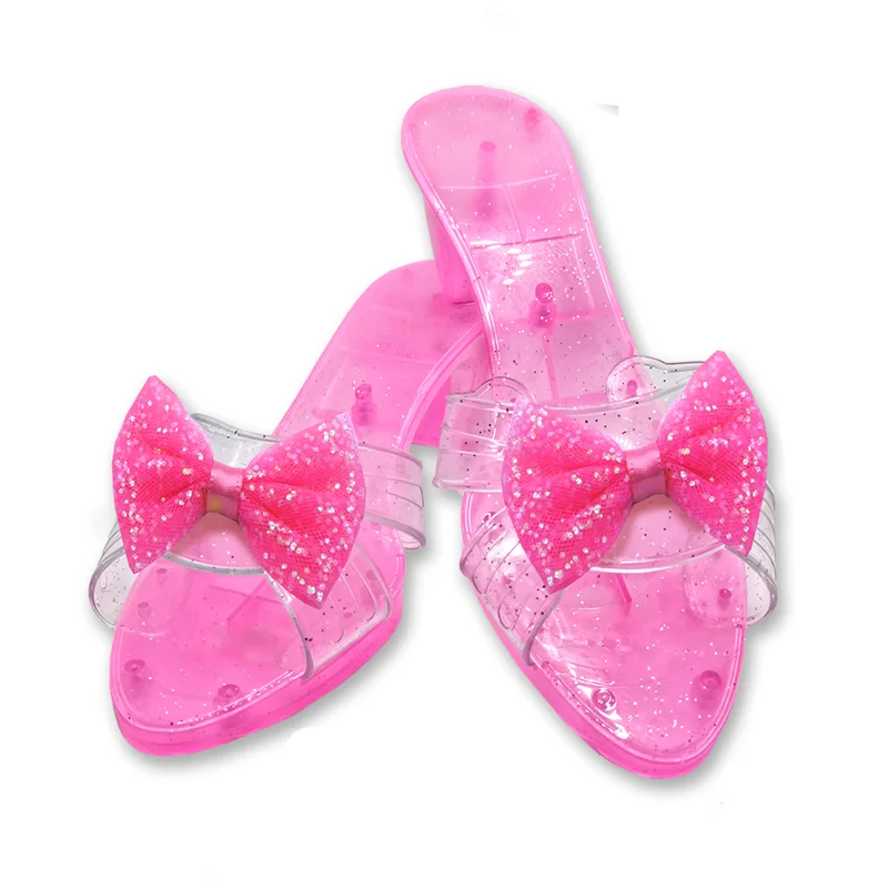 Детская прозрачная обувь на высоком каблуке