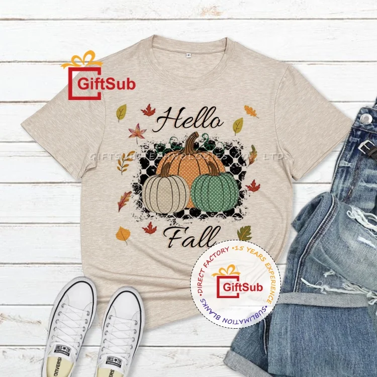 GiftSub новые цвета США унисекс 65% полиэстер 35% хлопок овсянка Хезер цветные простые рубашки сублимационные чистые футболки для