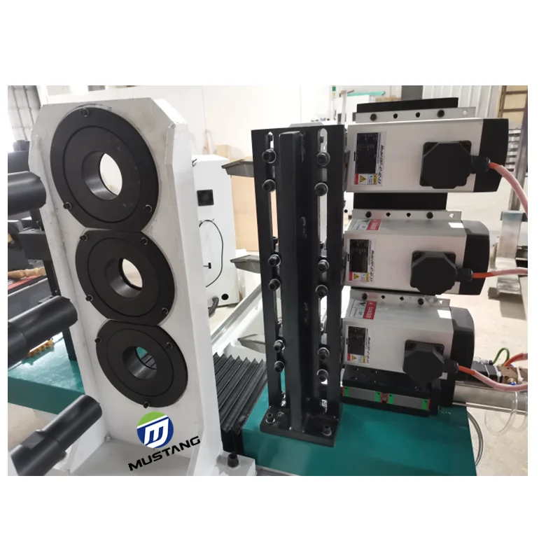 MT1516 Mustang Triple Axis Automatic Wood Lathe Machine Woodworking Machine Baseball Bat Cnc Wood Turning Lathe