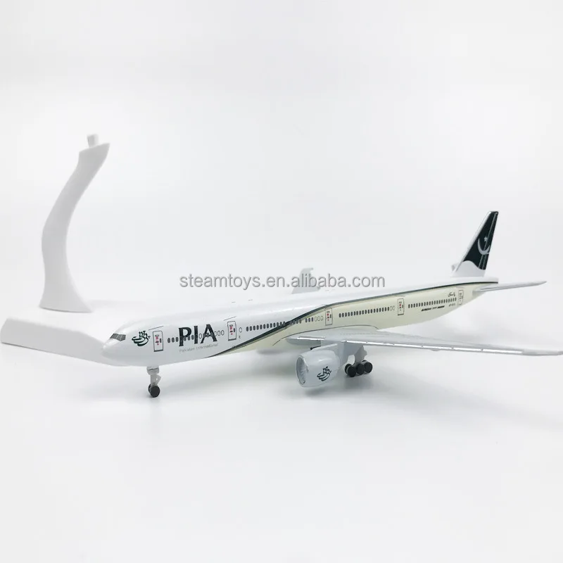 20CM Metal Plane Model Pakistan International Airlines Boeing B777 with Landing Gears 777 Aircraft Model Accept OEM Customize