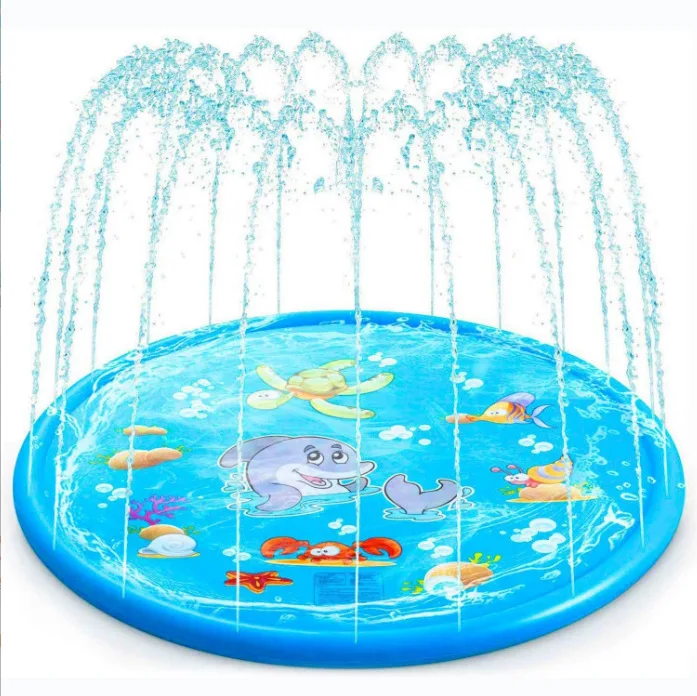 Low MOQ factory price Sprinkler Pad Splash Play Mat Inflatable Water Splash Mat for Kids