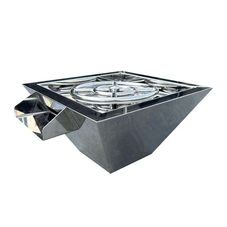 Fenlin new design stainless steel 304 fire waterfall with light for pool