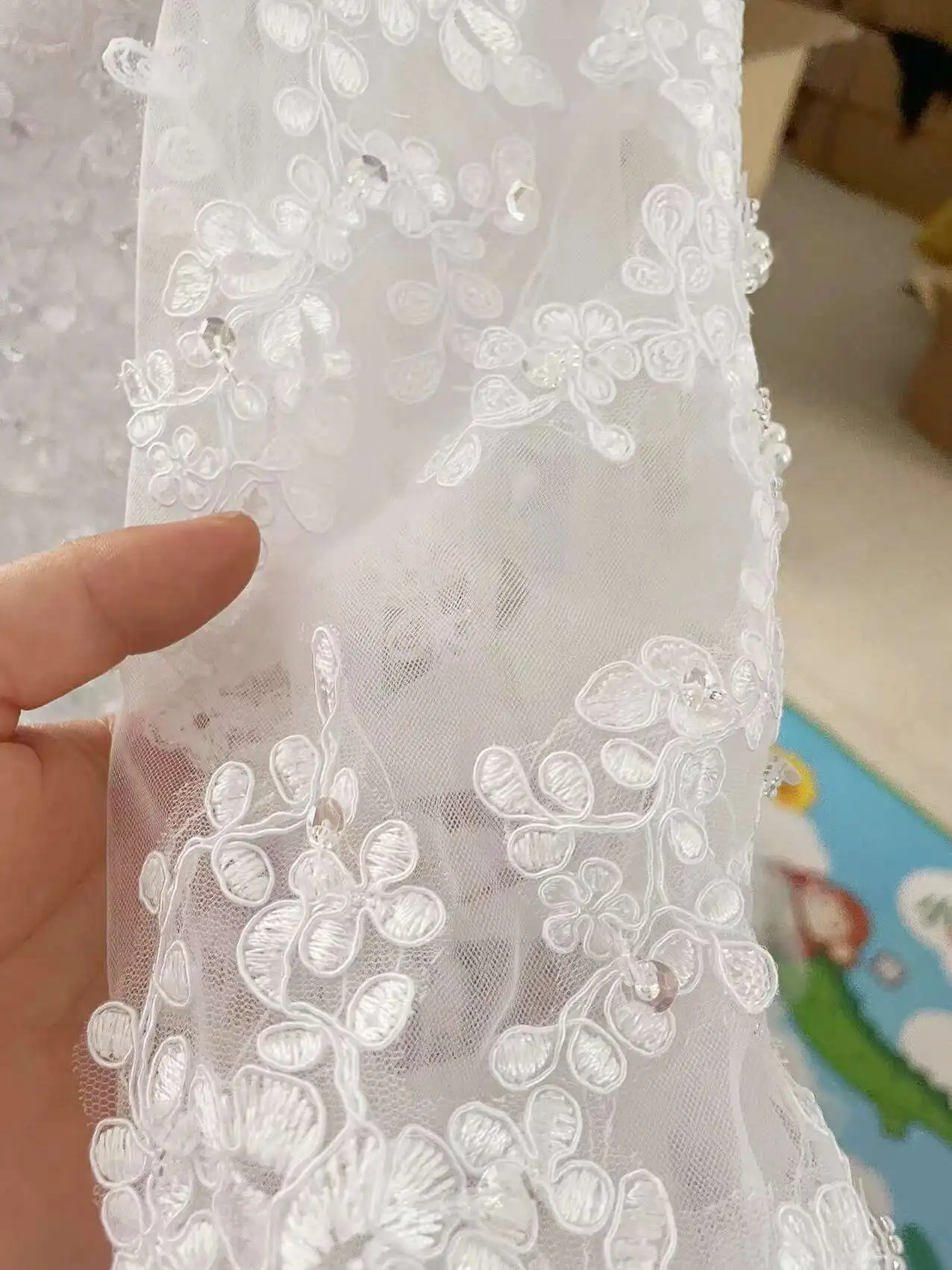 Plus Size African Mermaid Wedding Dresses Women 2022 Half sleeve Tiered Cascading Ruffles Mermaid Dress Bridal Gowns