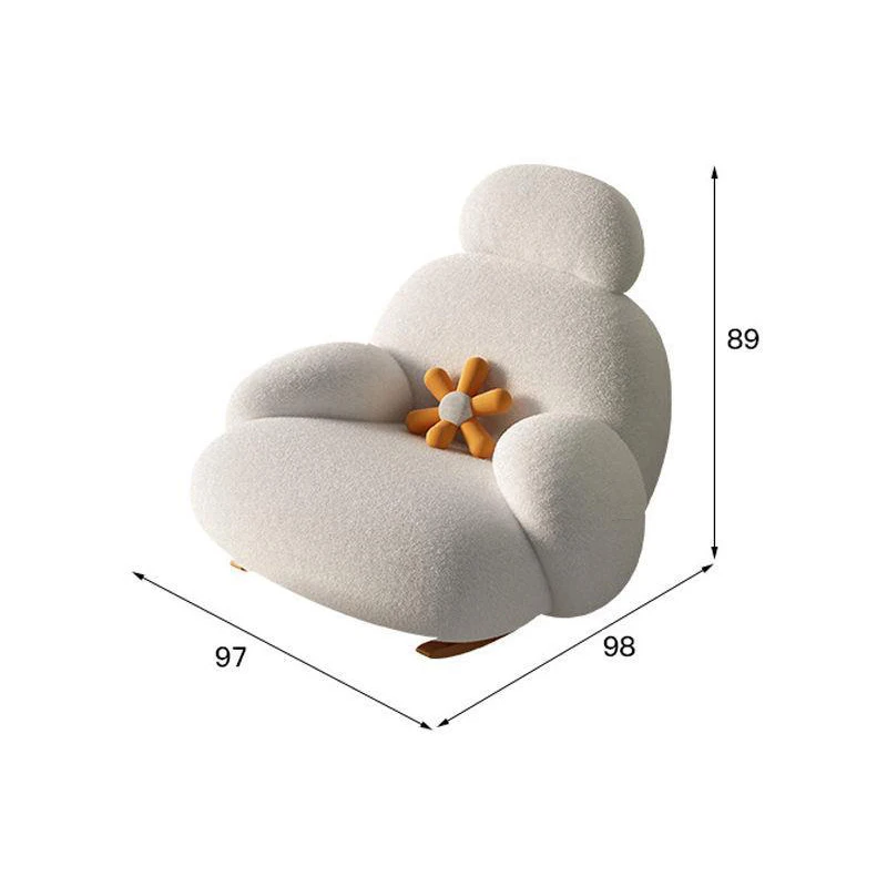 Luxury modern design multifunctional arm chair living room comfortable leisure lazy soft sofa rocking chair