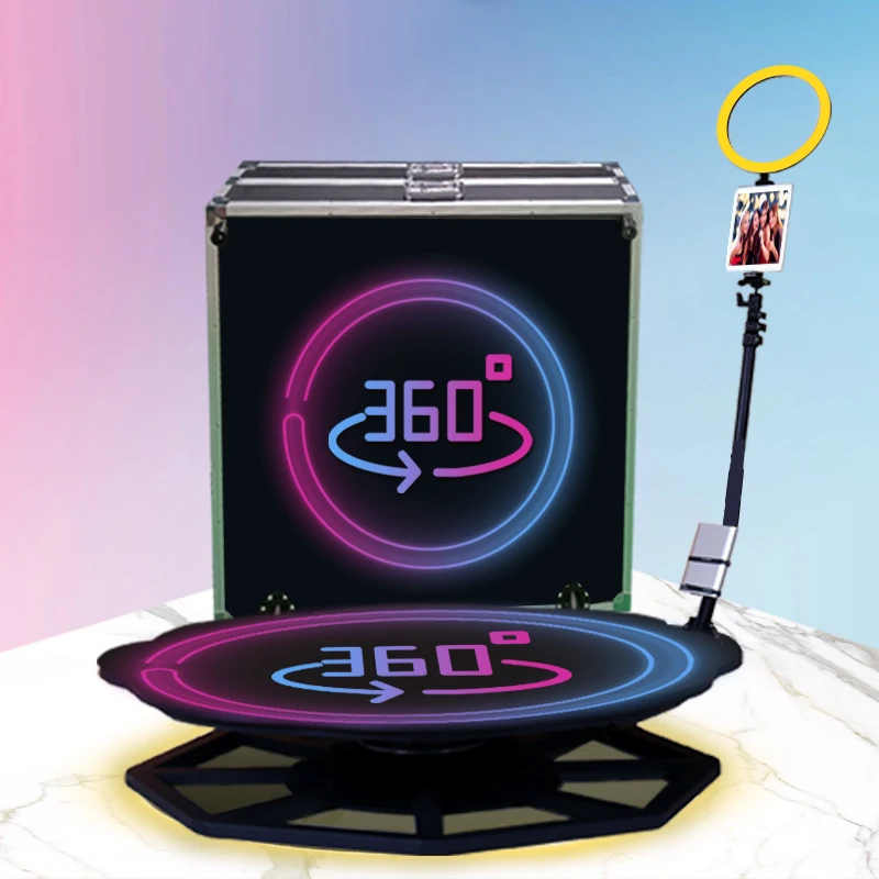 manual wireless instant portable ring light 3d rotating selfie photobooth shell stand accessories 360 degree photo booth au