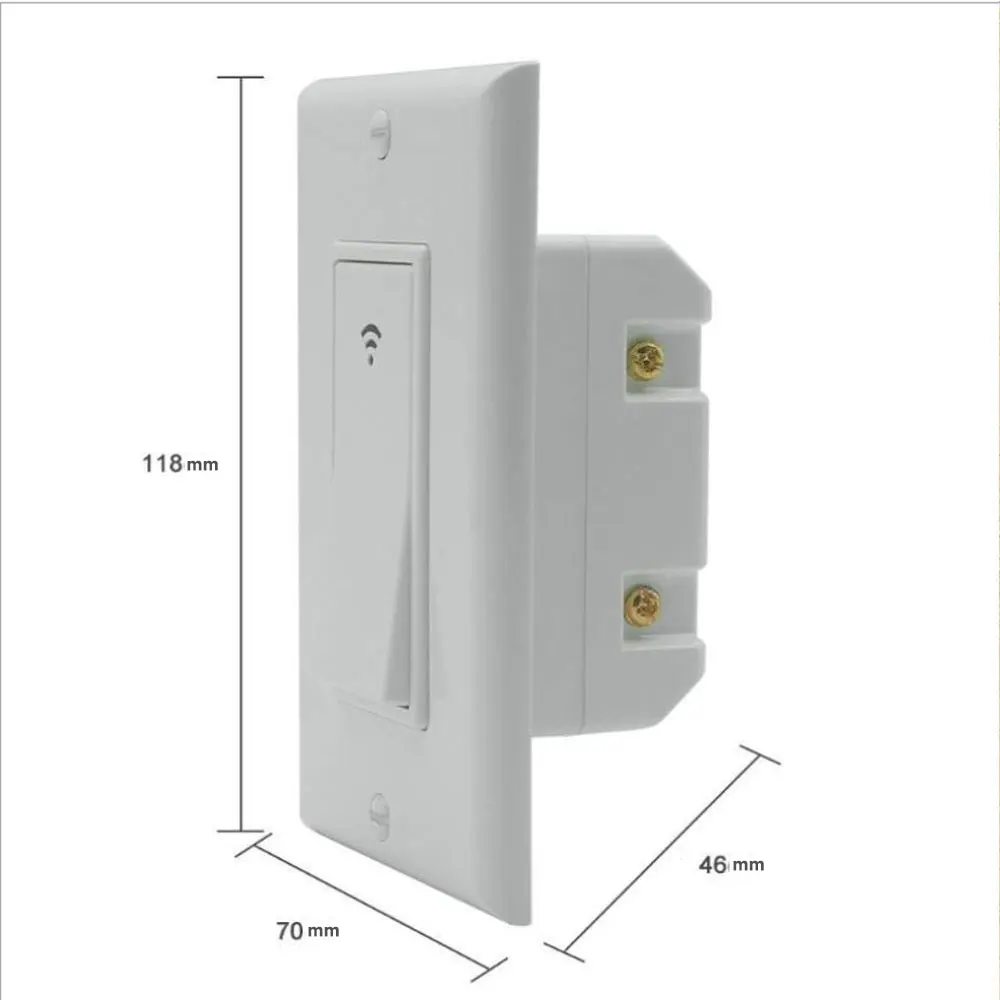 Wall Switches Switch Best Sell Rohs 10a Plastic Europe 10 Years Wifi Smart Light Switch Remote Control Alexa and Google Home SDK
