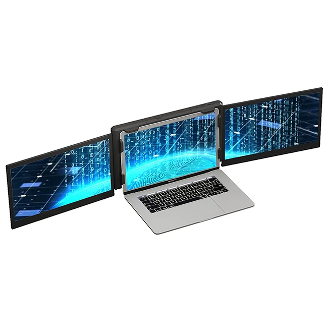 OFIYAA P2 Pro трехэкранный монитор, мультимонитор, ноутбук для PS5, совместимый с чипом/ноутбуком 13,3-16,5 дюйма Mac M1