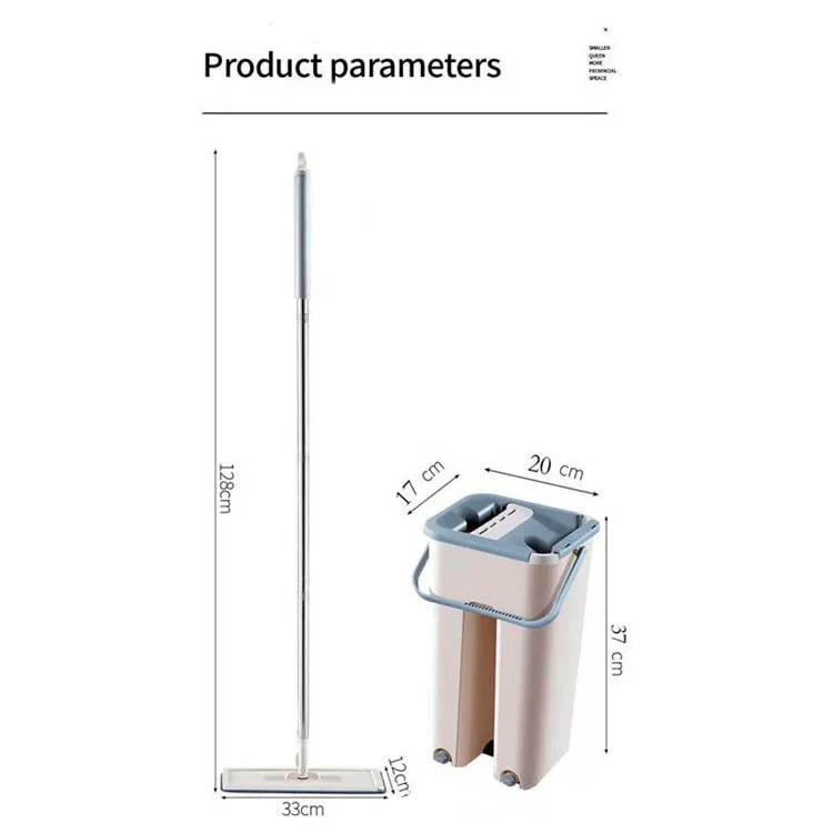 2022 Hot Selling Floor Magic Mop Easy 360 Spin Cleaner Bathroom Microfiber Rolling Flat Mop And Bucket Set