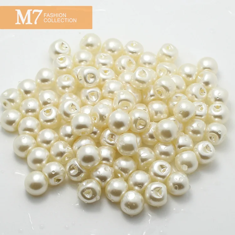 ZM181 Factory Direct  Fashionable  for Clothing   Decorative Round Button Plastic Pearl Buttons
