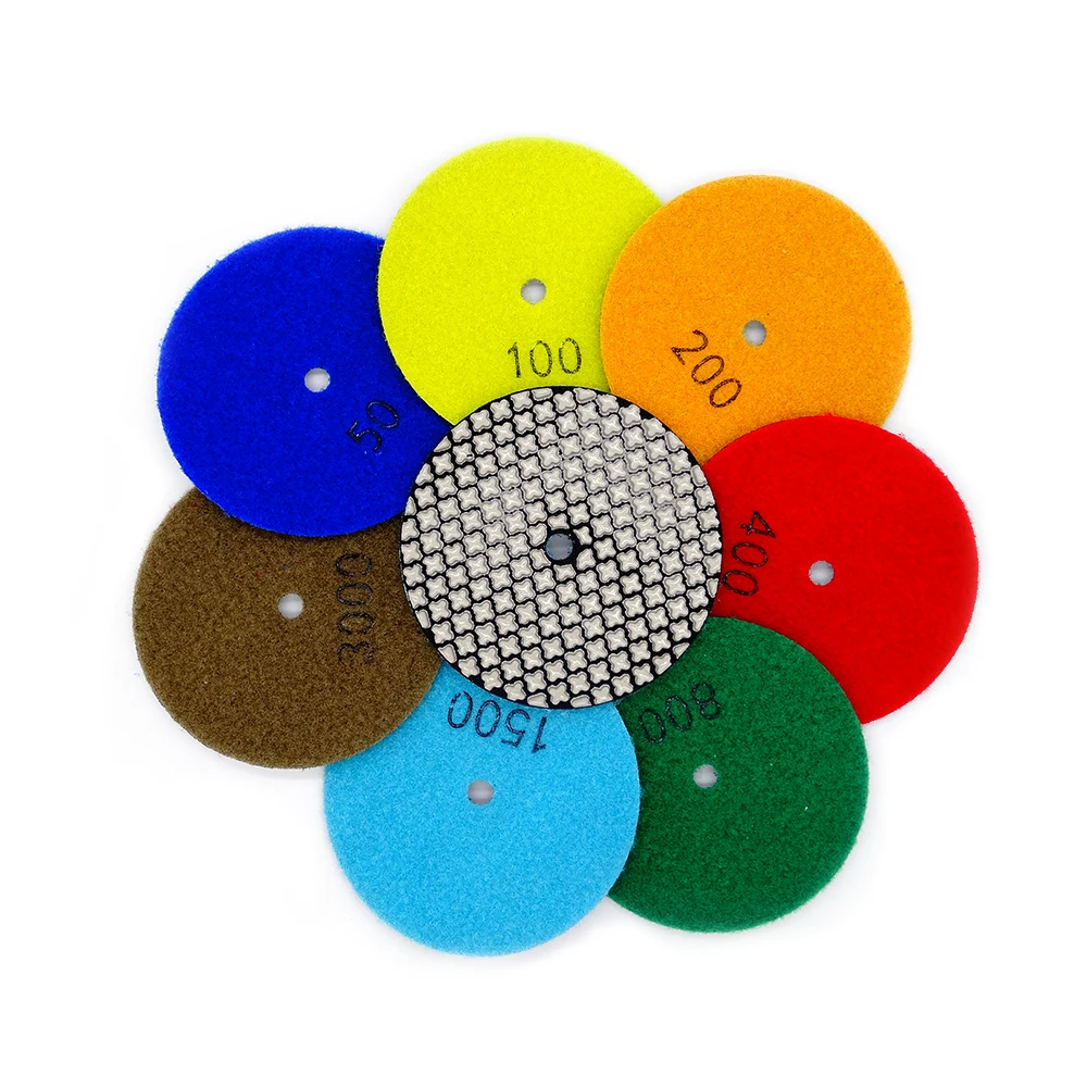 High Quality Polishing Pad,100MM Wet Diamond Marble Granite Concrete Polishing Pads