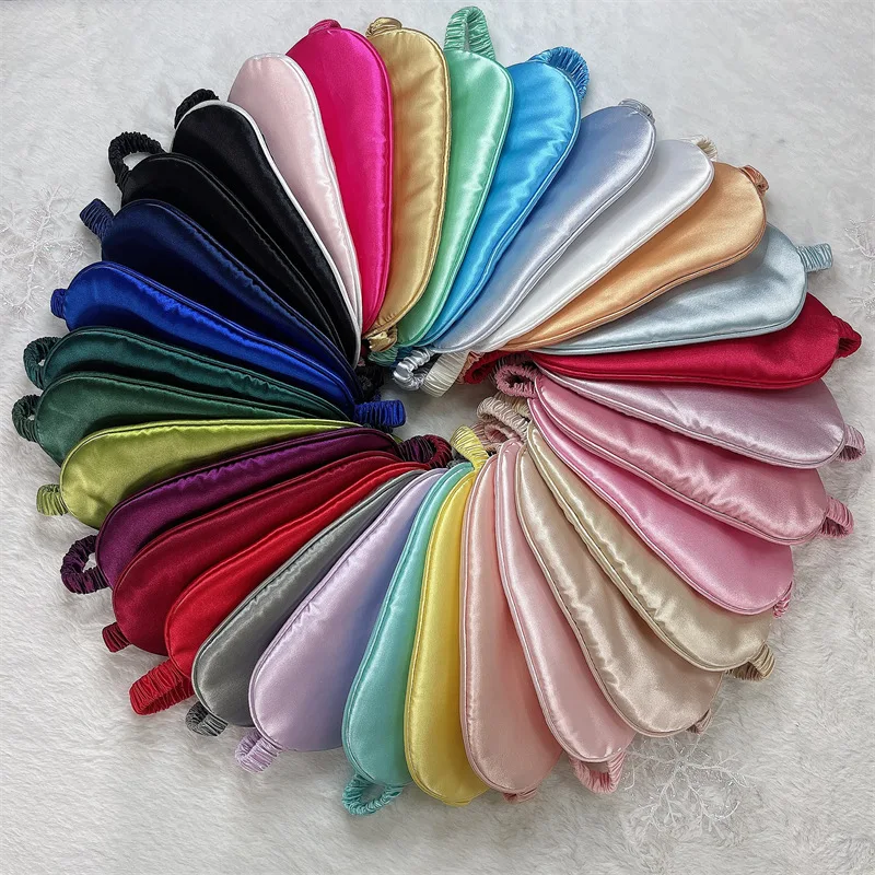 Silk Satin Eye Mask Wholesale Satin Silk Sleep Eye mask Sleeping Satin Eyemask
