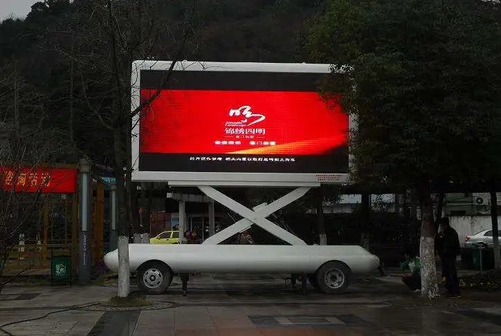 P6 outdoor full color mobile led screen trailer trailer led display