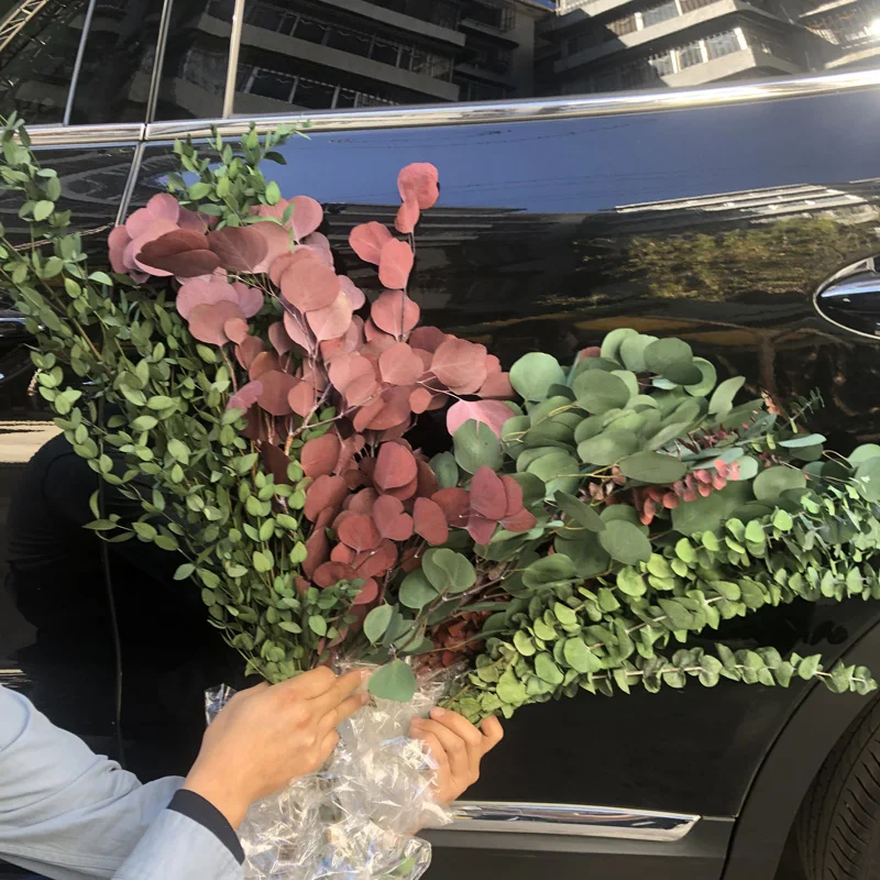 Gift Preserved Flower Box Valentine Wholesale Luxury Everlasting Stabilized Preserved Rose preserved Eucalyptus