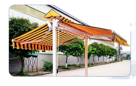 outdoor cheapest model new awning canopy pa coated powder coated motorised  best retractable double side sunshade patio awning