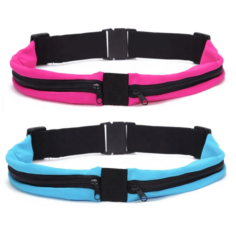 Wholesale fashion custom invisible fanny pack cycling running women waist bags sport mobile phone belt bag
