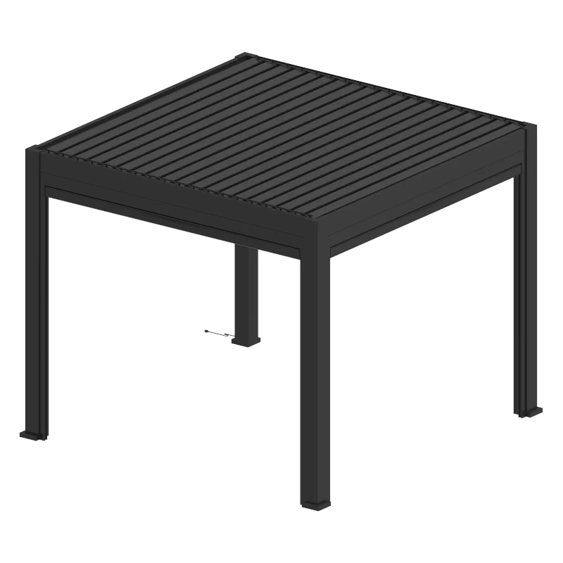 Well-known Brands Patio Led Light  3X3M 3X4M 4X4M 6X4M Outdoor Waterproof Aluminium Louvered Pergola