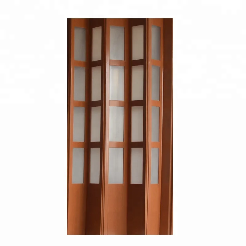 Custom  Reduction Sound Insulation Folding Sliding Pvc  Folding factory price partition wall pvc folding door