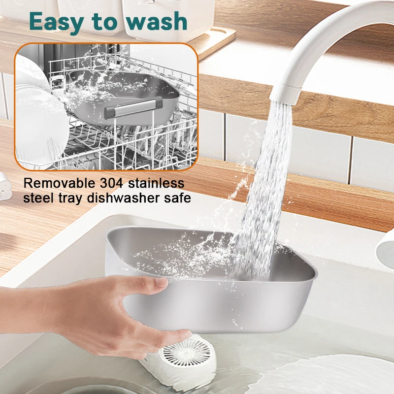 DaoSheng Hot Selling 1.5L 110V 12V/24V Portable 304 Stainless Steel Self Heating Electric Food Warmer Bento Tiffin Lunch Box