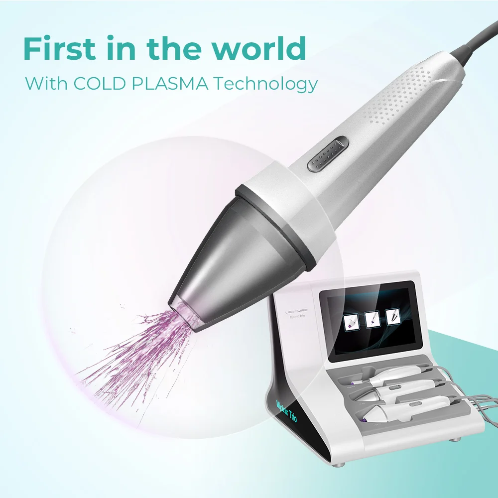 Leaflife Innovaitve Professional Cold Plasma face wrinkle remover /  3 in 1 Fractional Plasma technology face anti-aging device
