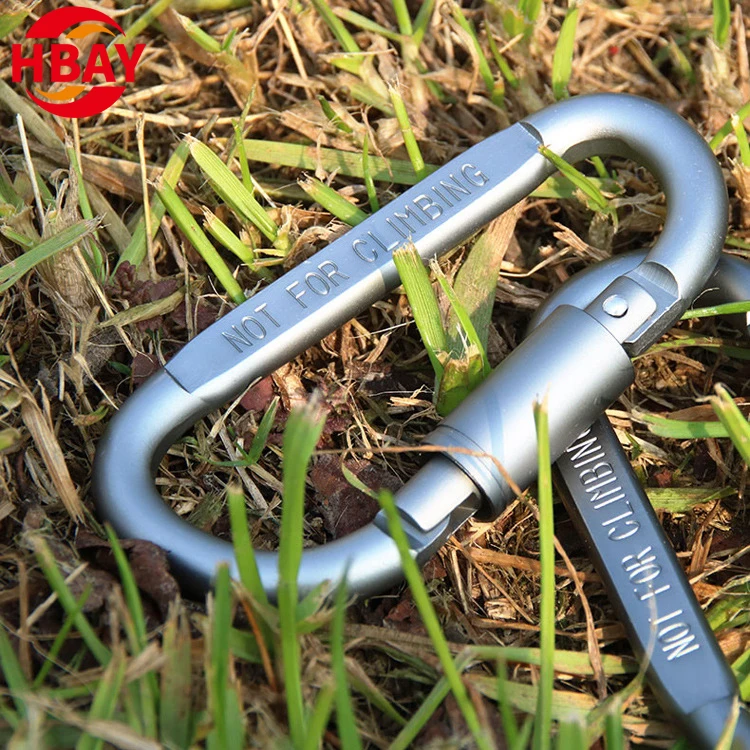 Aluminum Alloy Carabiner D Ring Keychain Large Keychains Hook Keyring metal snap hook