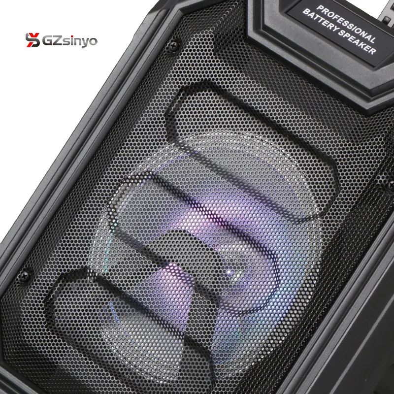 2019 new private 8 inch loud portable blue tooth speaker karaoke for outdoors