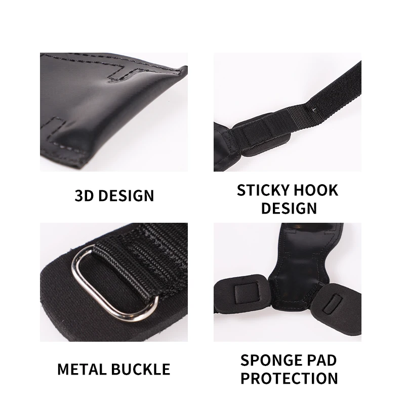 Weight Lifting Hand Grips Workout Pads with with Built in Adjustable Wrist Support Wraps for Power Lifting Pull Up Fitness Gym