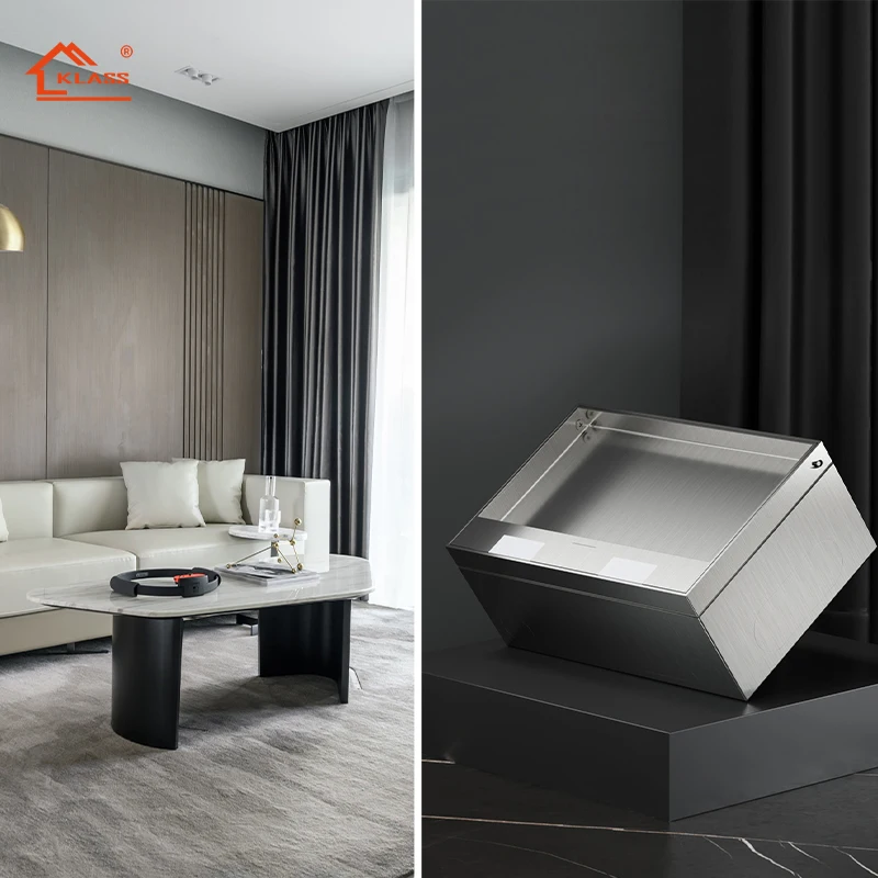 KLASS 1 2 3 4 gang 13A 16A 20A 45AOEM/ODM US EU UK JP AU socket plate Under floor service electrical outlets hidden floor box