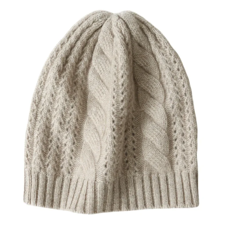 Женская новая кашемировая шерстяная шляпа Модная элегантная теплая шапка