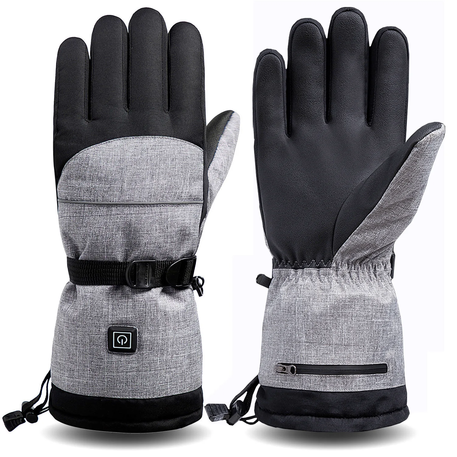 New arrival winter battery rechargeable waterproof outdoor sports powered warm heated ski winter gloves