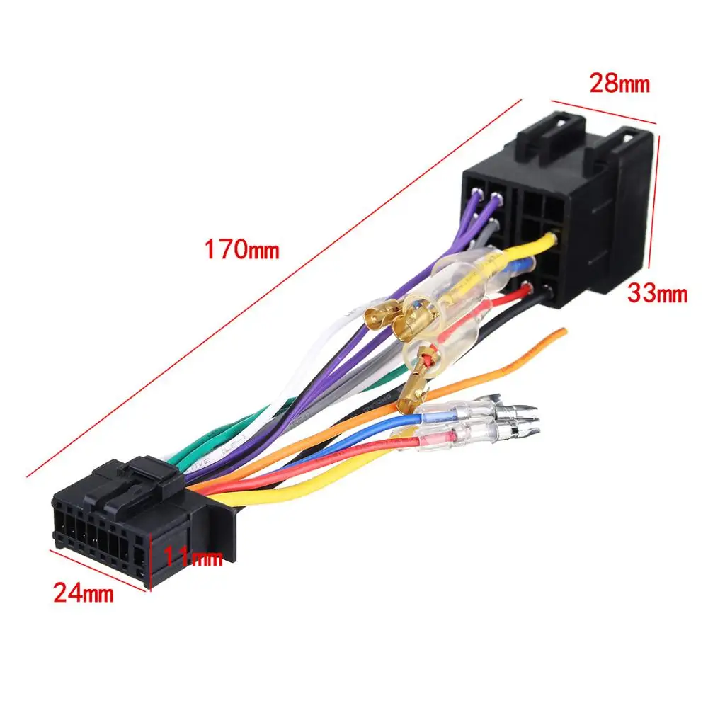 16Pin Car Stereo Radio Wiring Harness Connector Plug ISO PI100 for Pioneer 03 on