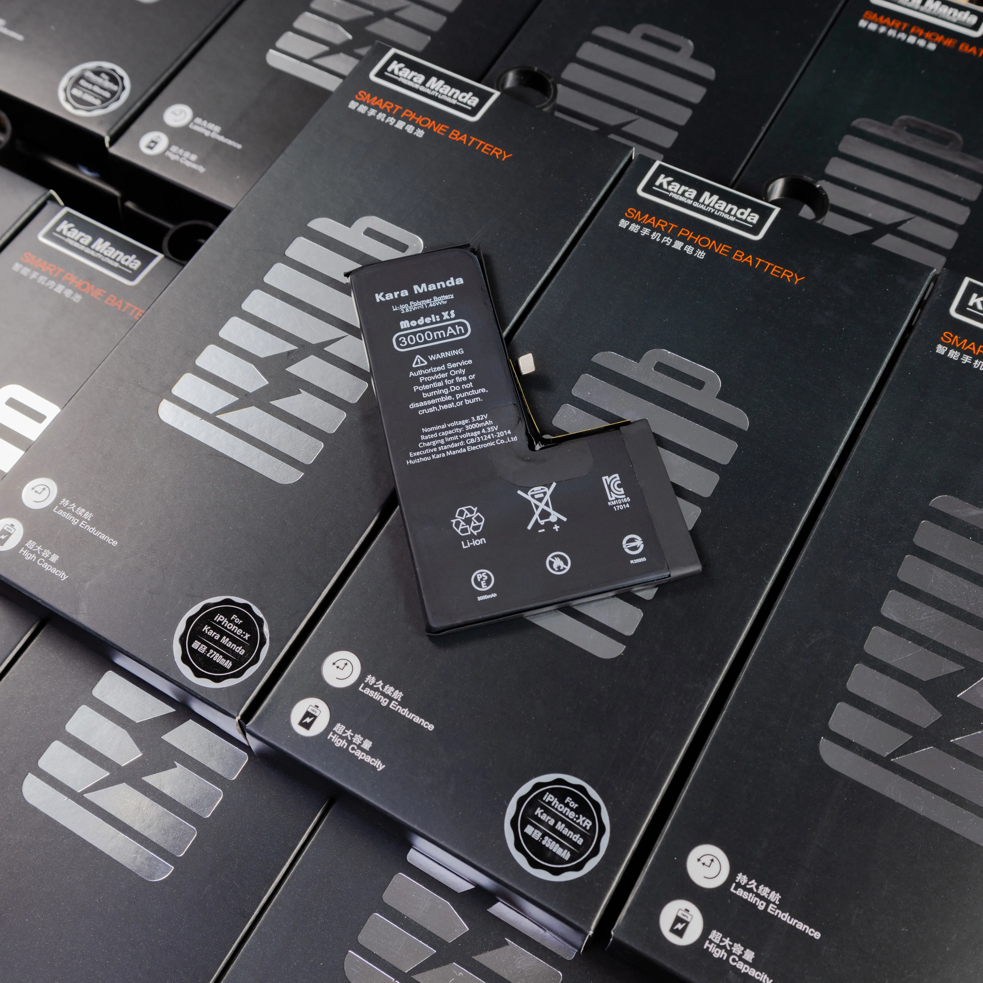 Kara Manda Replacement Battery for iPhone 5s Se 6 6s 7 8 Plus X Xr Xs 11 12 13 Mini Pro Max Se2 iPhone Battery