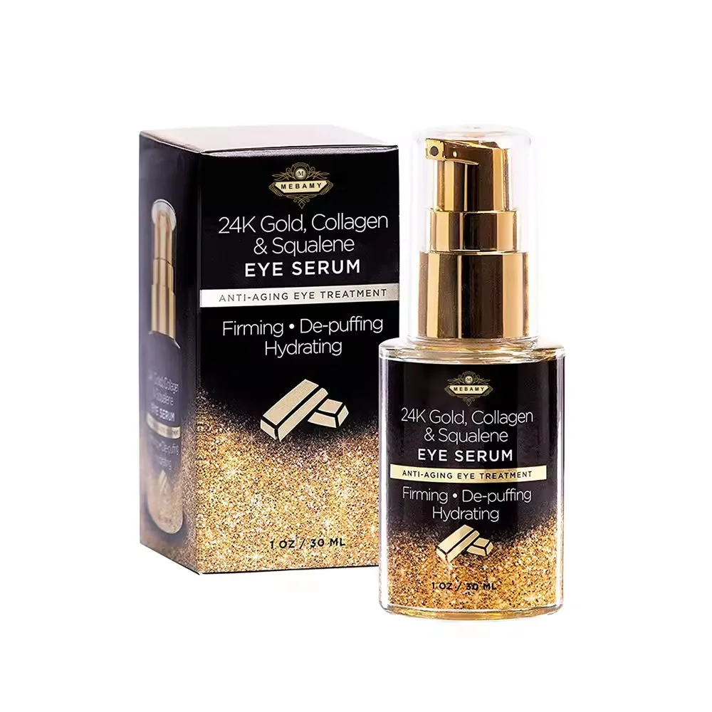 Private Label 24k gold essence face serum 24k gold hyaluronic acid face serum vitamin c face serum