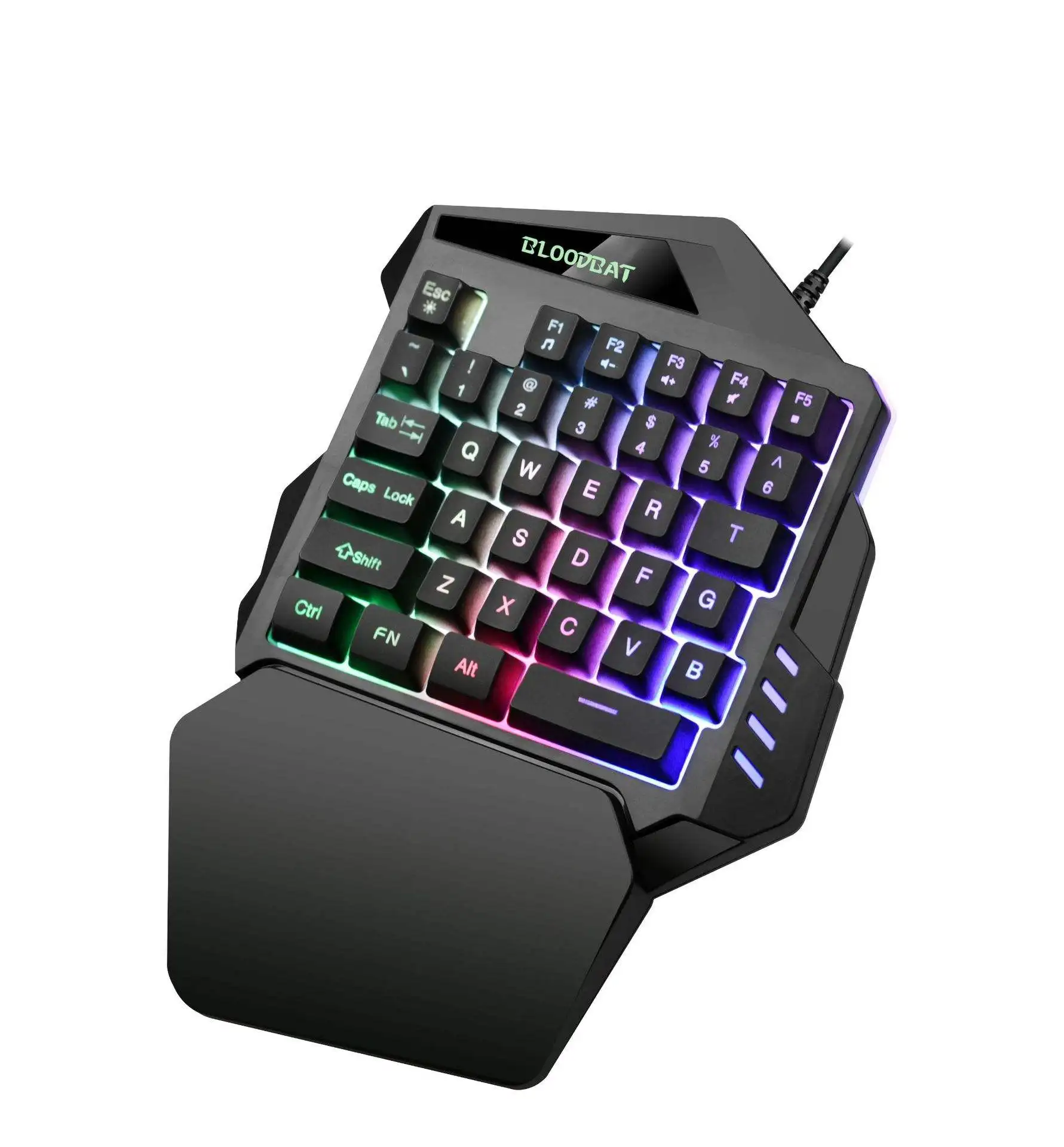 Mini gaming keyboard mechanical RGB one hand keyboard and mouse combo for mobile