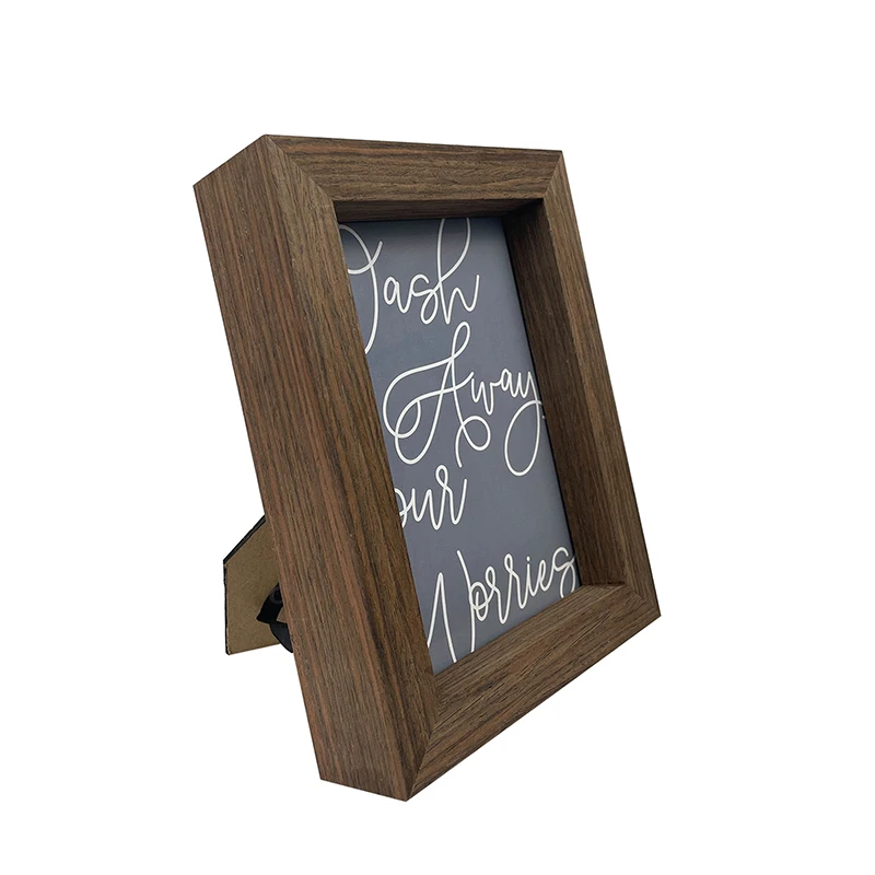 Custom A1 A2 A3 A4 2x3 3x5 5x7 11x14 16x20 Home Simple Stylish Modern Wooden Black Photo Picture Frame Mini Photo Frames