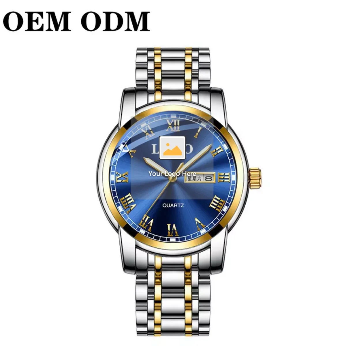 OEM ODM, нержавеющая сталь, Роскошные водонепроницаемые кварцевые наручные часы от бренда oem, наручные часы с пользовательским логотипом, мужские наручные часы