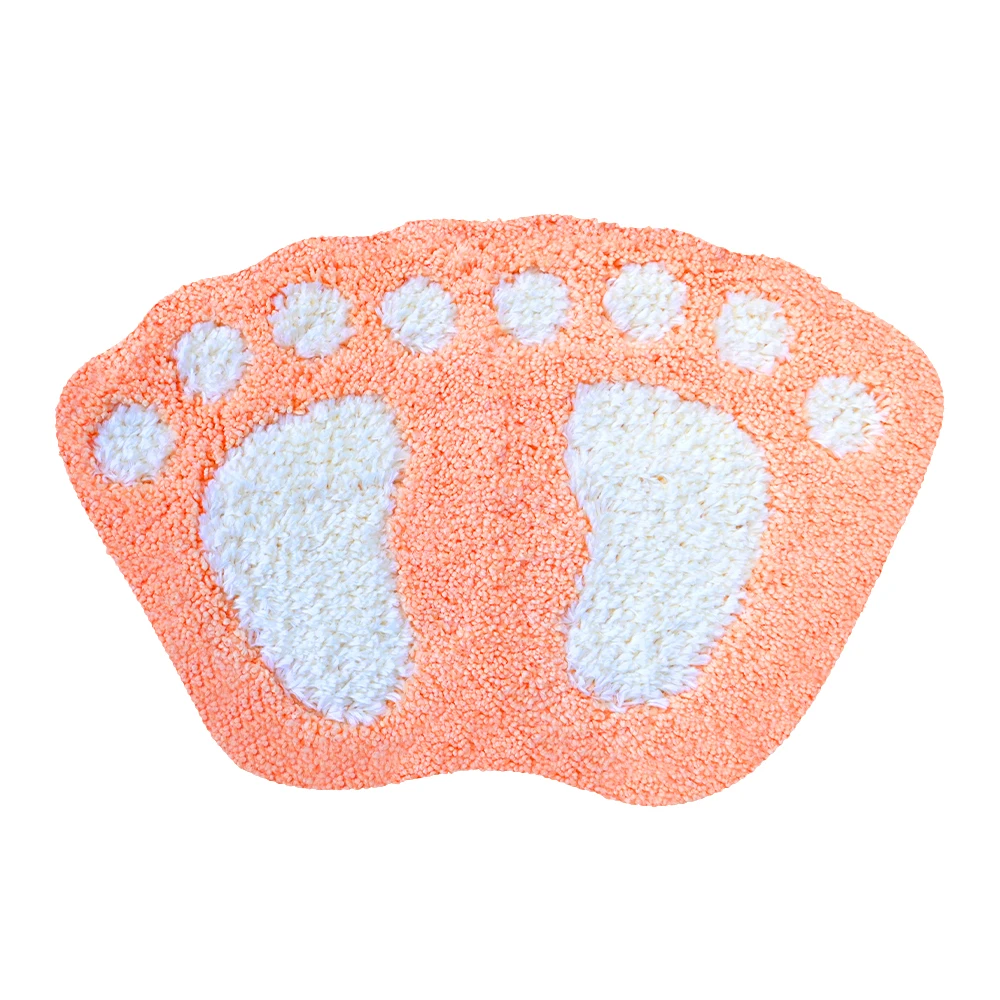 Wholesale Non Slip Soft Mat Custom Fluffy Soft Plush Stripe Shower Carpet Quick Dry Microfiber Mat