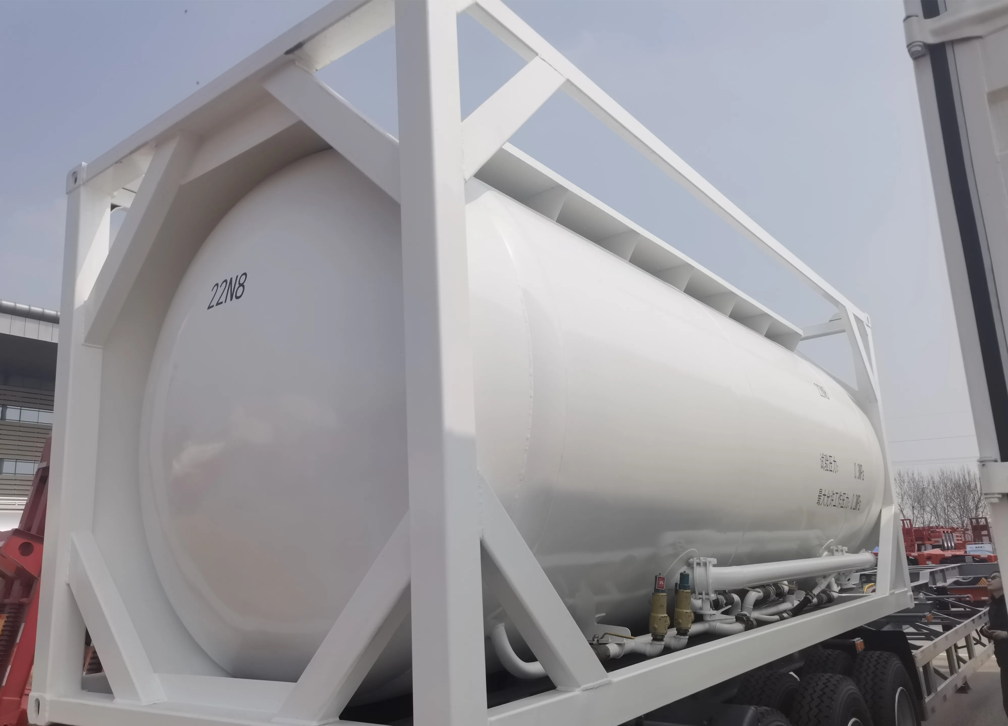 25m3 Bulk Cement Container Tank for Flour Gypsum Powder Transportation and Storage Product Category Containers