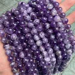 High Quality Natural Stone Beads Dream Purple Amethyst Beads Round Loose Gemstone Beads For DIY Amethyst Stone Bracelet