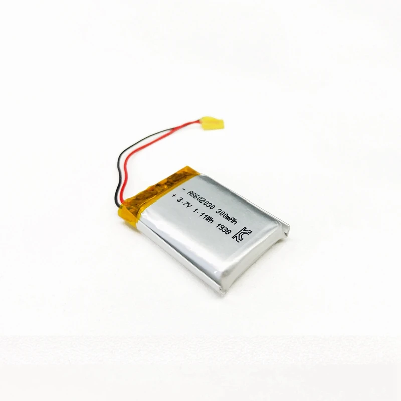 CE KC Certified 602030 3.7v 300mAh Rechargeable Lithium Ion Battery Li-Polymer Battery for Smart Shoes