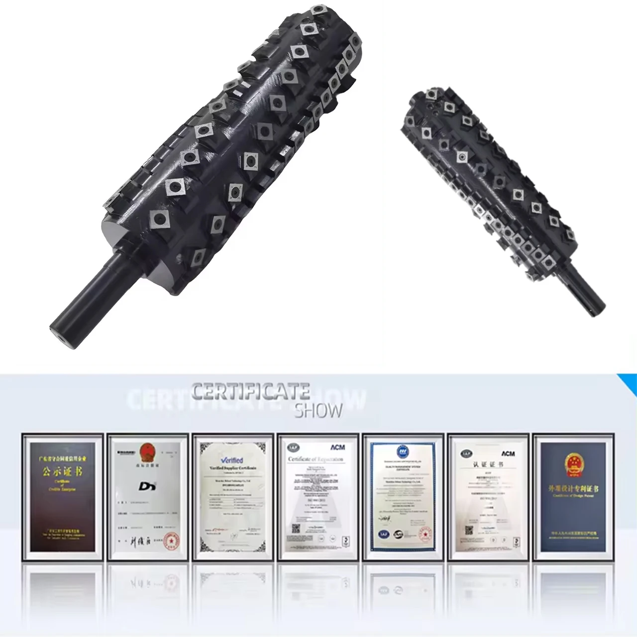 Dehuai Thickness Helical Cutterhead With Carbide Blade Woodworking Machine Planer Cutter Head Manufacturer