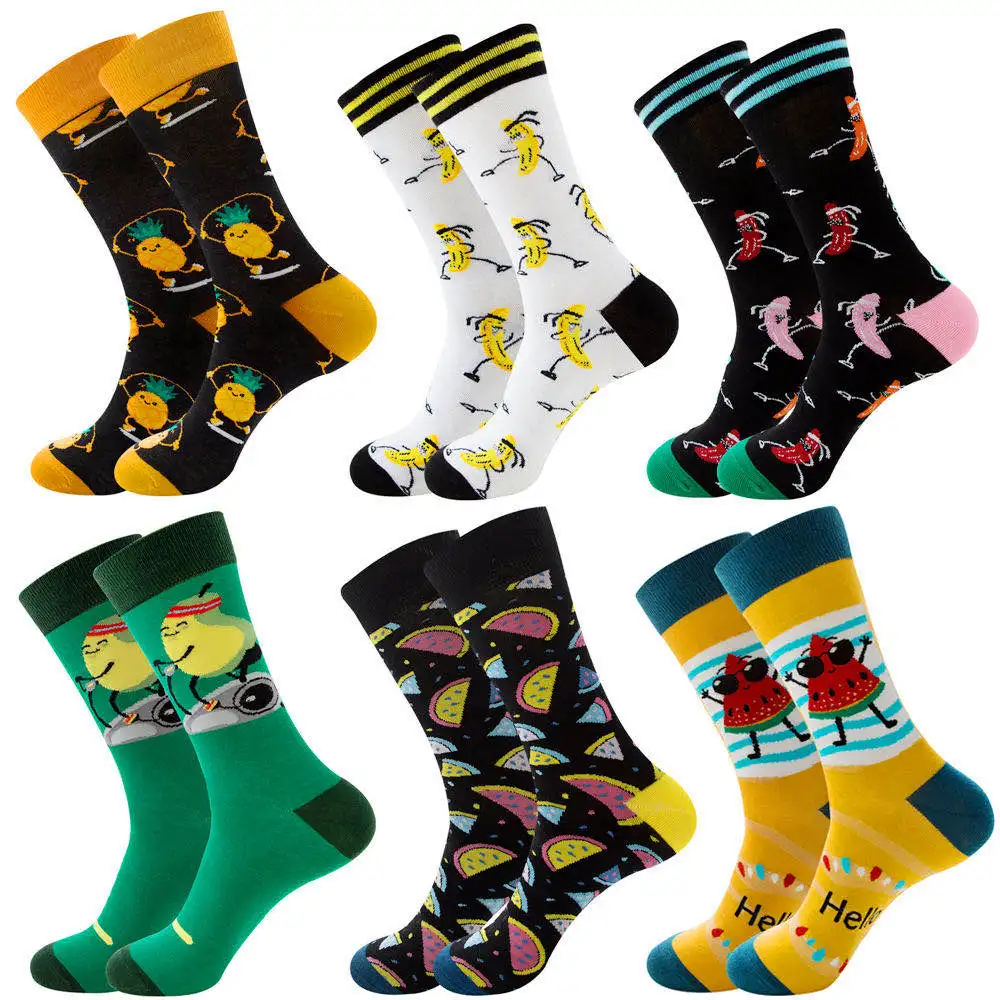 
UPGRADE Custom personalized unisex colorful funny socks Happy animal jacquard cotton sock Colorful Funny Happy for men and women 
