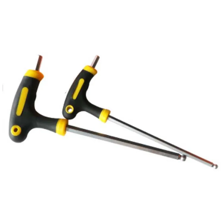 Premium 2-10mm TPR Handle Allen Key Flat Ball End Screwdriver T Type Hexagonal Wrench