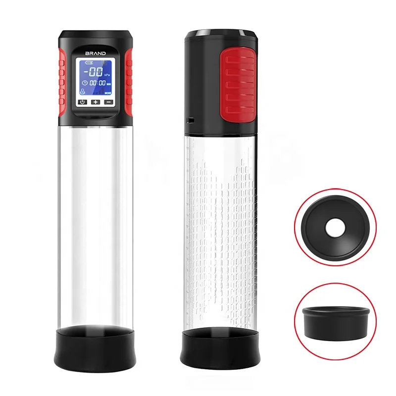 Electric Penis Vacuum Pump Male Sex Toys, Rechargeable 6 Frequency Mode Vacuum Penis Extension Pump Cock Pump Device for Man