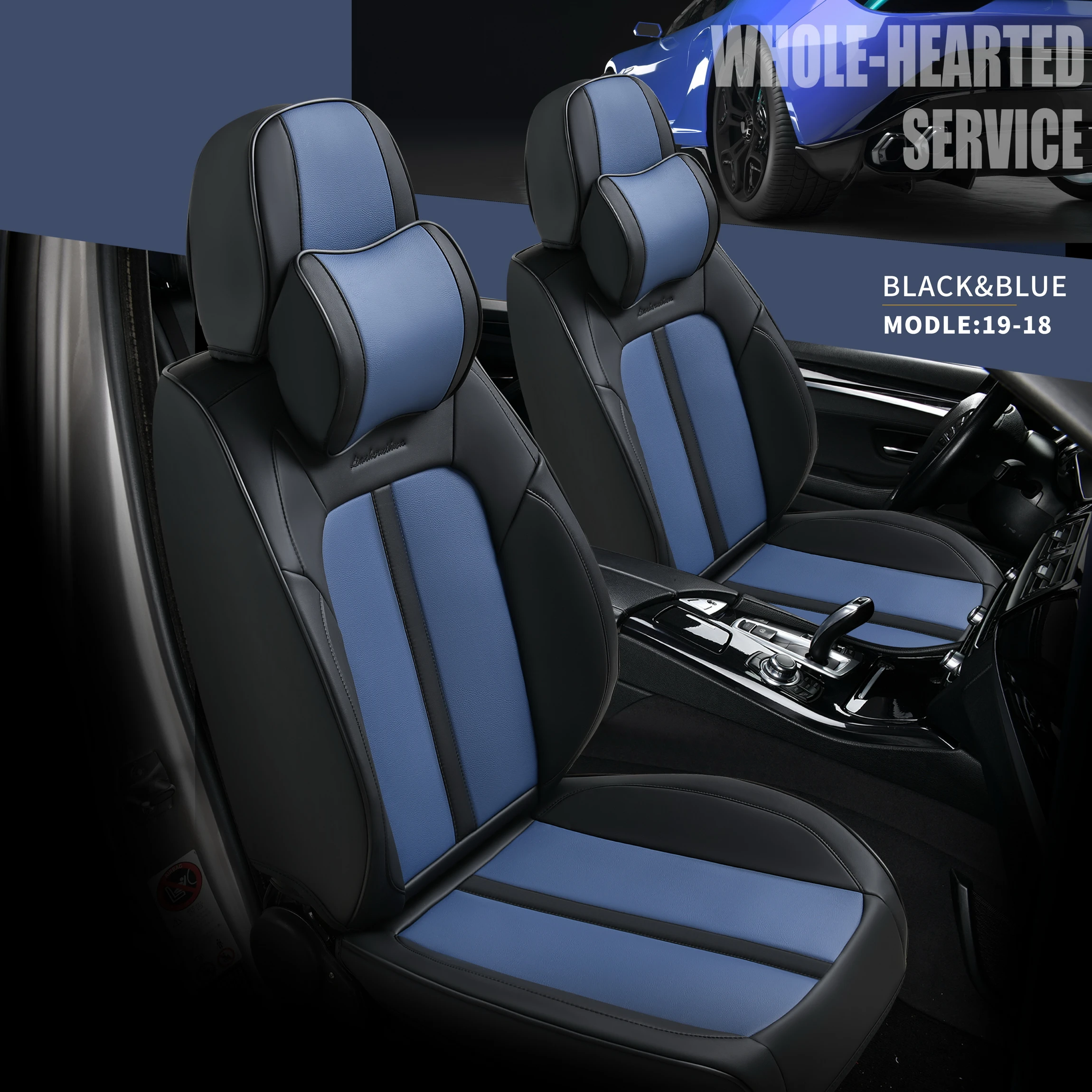 Car Seat Covers Set Wholesale PU Leather Car Seat Cover Full Set Universal Cushion