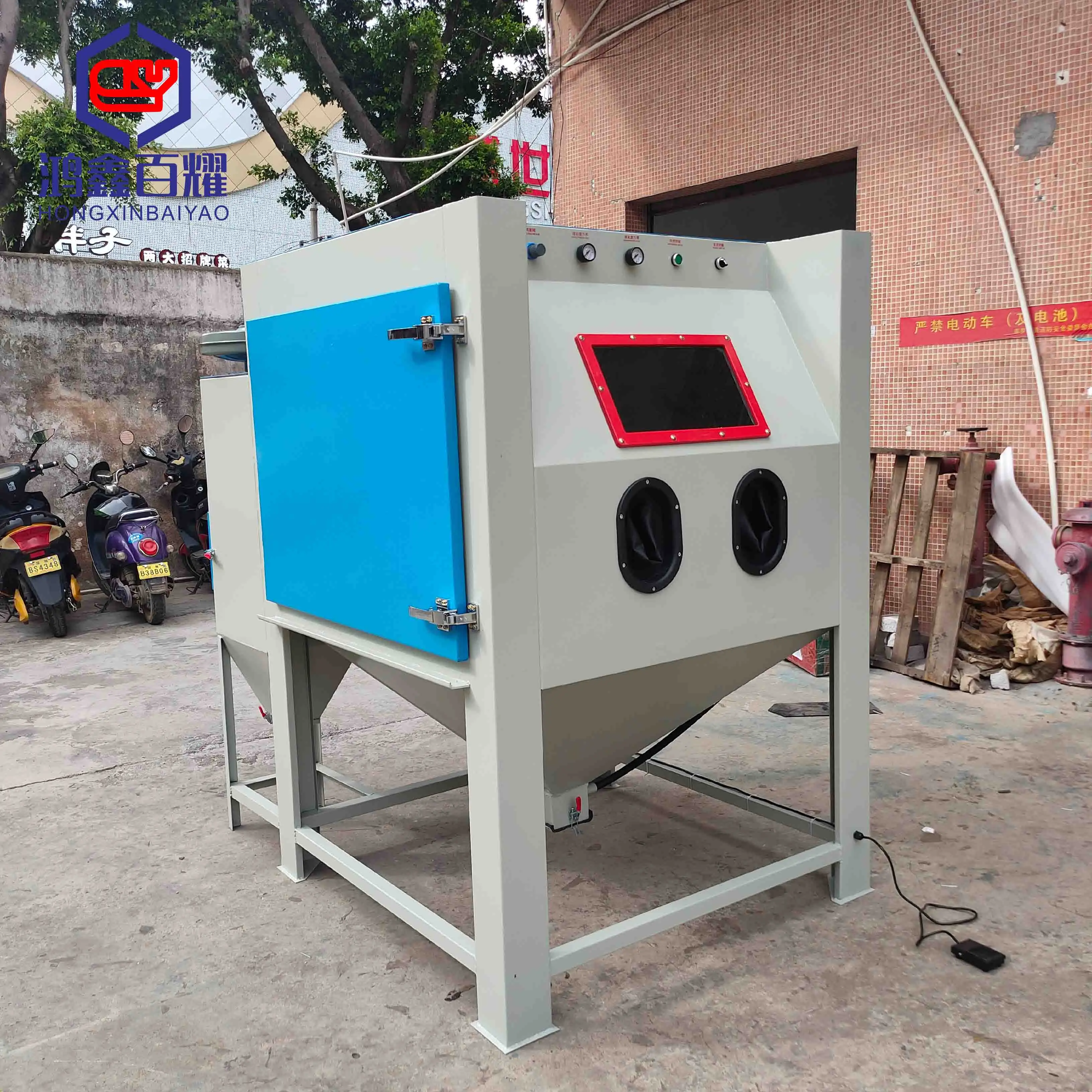 Пескоструйная машина Пескоструйный контейнер Поставка пескоструйный шкаф по индивидуальному заказу