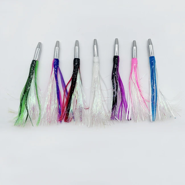 Custom Saltwater Trolling Skirt Mylar Lures Big Game Fishing Lure for Tuna