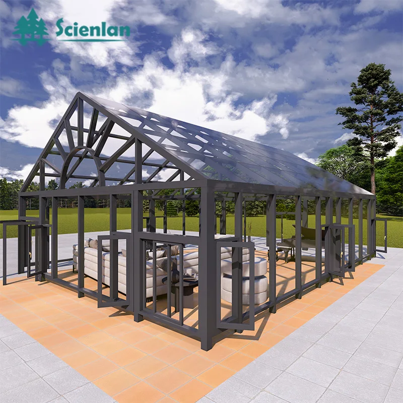 Factory Wholesale Aluminum Glass Sunrooms Conservatory customized Greenhouse sunrooms & glass houses